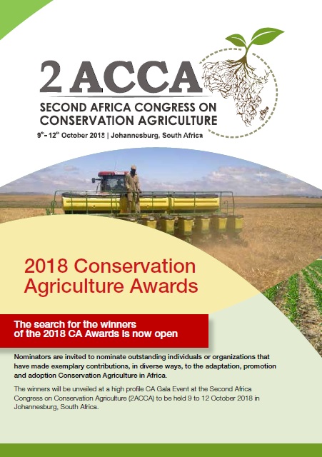 2018 Conservation Agriculture Awards is now open